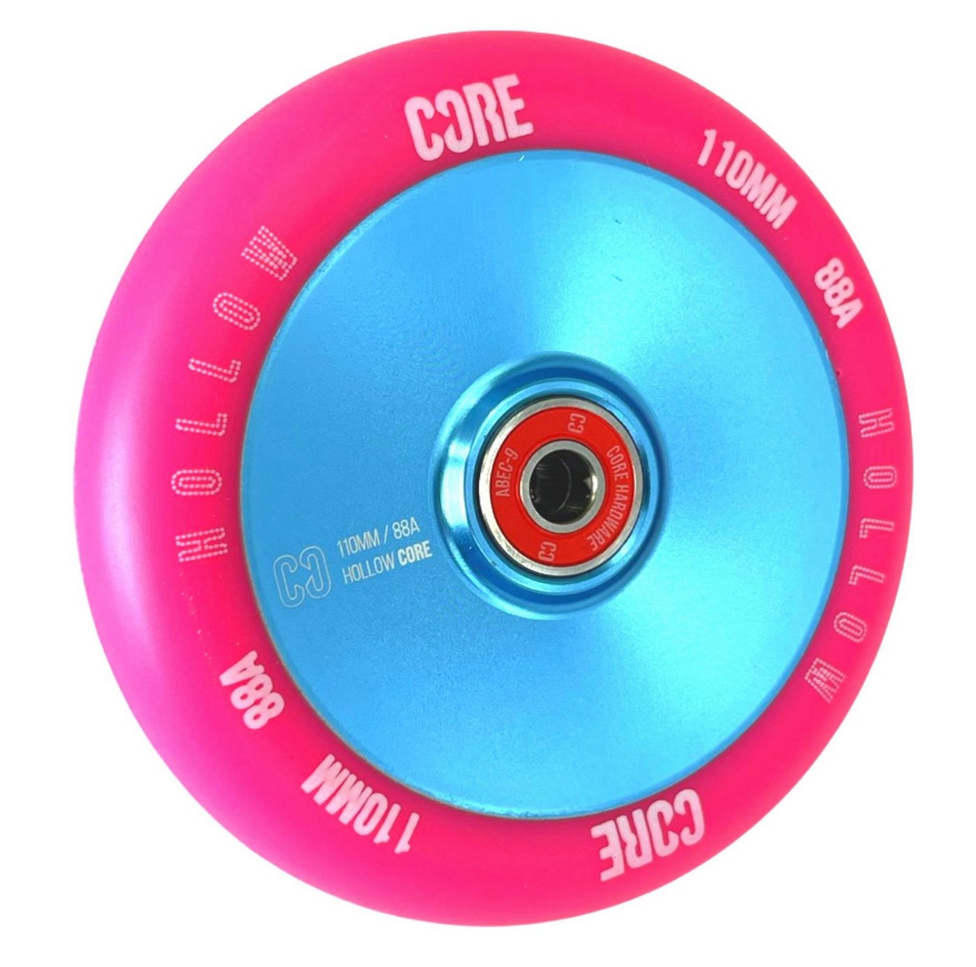 Core Action Sports Stuntscooter Core Hollow V2 Stunt-Scooter Rolle 110mm Hellblau/PU Pink von Core Action Sports