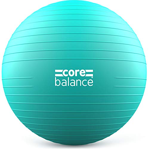 Core Balance, berstsicherer Gymnastikball - für Fitness Yoga Schwangerschaft - 55cm 65cm 75cm 85cm - inkl. Luftpumpe von Core Balance