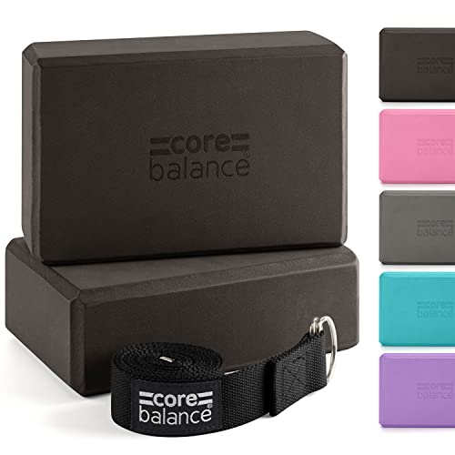 Core Balance Yoga Blocks im Doppelpack & GRATIS Yoga-Gurt, 2 STK. Eva Schaumstoff-Blöcke, robust & leicht, Riemen aus Baumwolle mit innovativem D-Ring Verschluss, ideal für Pilates, 5 versch. Farben Core Balance Yoga Blocks im Doppelpack & GRATIS Yoga-Gurt, 2 STK. Eva Schaumstoff-Blöcke, robust & leicht, Riemen aus Baumwolle mit innovativem D-Ring Verschluss, ideal für Pilates, 5 versch. Farben von Core Balance