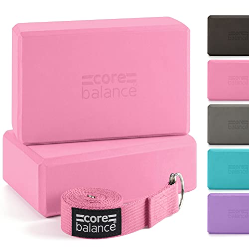 Core Balance Yoga Blocks im Doppelpack & GRATIS Yoga-Gurt, 2 STK. Eva Schaumstoff-Blöcke, robust & leicht, Riemen aus Baumwolle mit innovativem D-Ring Verschluss, ideal für Pilates, 5 versch. Farben Core Balance Yoga Blocks im Doppelpack & GRATIS Yoga-Gurt, 2 STK. Eva Schaumstoff-Blöcke, robust & leicht, Riemen aus Baumwolle mit innovativem D-Ring Verschluss, ideal für Pilates, 5 versch. Farben von Core Balance