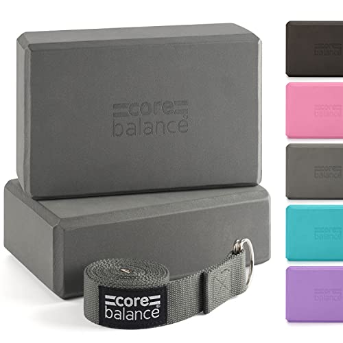 Core Balance Yoga Blocks im Doppelpack & GRATIS Yoga-Gurt, 2 STK. Eva Schaumstoff-Blöcke, robust & leicht, Riemen aus Baumwolle mit innovativem D-Ring Verschluss, ideal für Pilates, 5 versch. Farben Core Balance Yoga Blocks im Doppelpack & GRATIS Yoga-Gurt, 2 STK. Eva Schaumstoff-Blöcke, robust & leicht, Riemen aus Baumwolle mit innovativem D-Ring Verschluss, ideal für Pilates, 5 versch. Farben von Core Balance