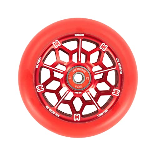 Centrano Unisex – Erwachsene Core Hex Scooter Rolle, Rot, 110mm Centrano Unisex – Erwachsene Core Hex Scooter Rolle, Rot, 110mm von Core