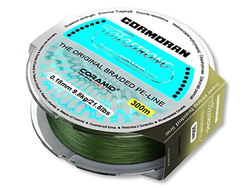 Cormoran Corastrong (Grün, 300m) - Geflochtene Hochleistungsschnur, Durchmesser:0.35mm von Cormoran