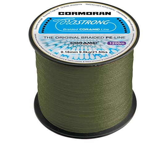 Cormoran Corastrong (grün, 1200m) - geflochtene Hochleistungsschnur, Durchmesser:0.14mm von Cormoran