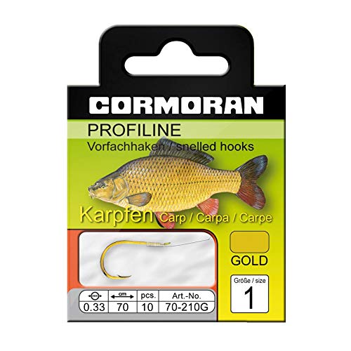 Cormoran PROFILINE Karpfenhaken Gold Gr.4 0,27mm Cormoran PROFILINE Karpfenhaken Gold Gr.4 0,27mm von Cormoran