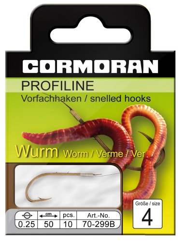 Cormoran PROFILINE Wurmhaken brün. Gr.12 von Cormoran