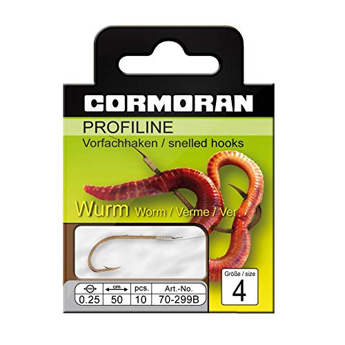 Cormoran PROFILINE Wurmhaken brüniert Gr.4 0,25mm von Cormoran