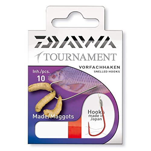 Daiwa Tournament Madenhaken Gr.12 50cm - Gr.12 - 0,14mm - 10Stück | von Cormoran