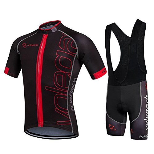 Cornasee Fahrradtrikot kurzarm Atmungsaktives + 3D Gel Gepolsterte Trägerhose Set von Cornasee