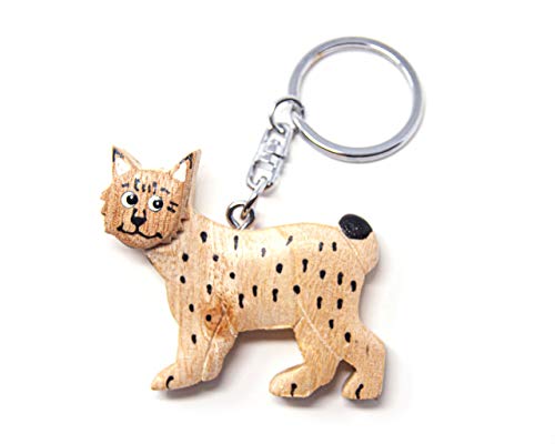 Cornelißen - Luchs Holzschlüsselanhänger, Braun, Tier, Holz, Handgearbeitet, Unisex-Kinder, Unisex-Erwachsene Cornelißen - Luchs Holzschlüsselanhänger, Braun, Tier, Holz, Handgearbeitet, Unisex-Kinder, Unisex-Erwachsene von Cornelißen