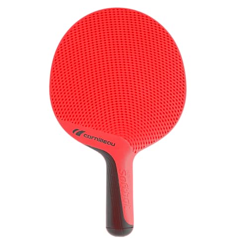 Cornilleau Softbat - Outdoor Tischtennisschläger - Schlag- und wetterfest - Einfach zu Spielen - Rot von Cornilleau
