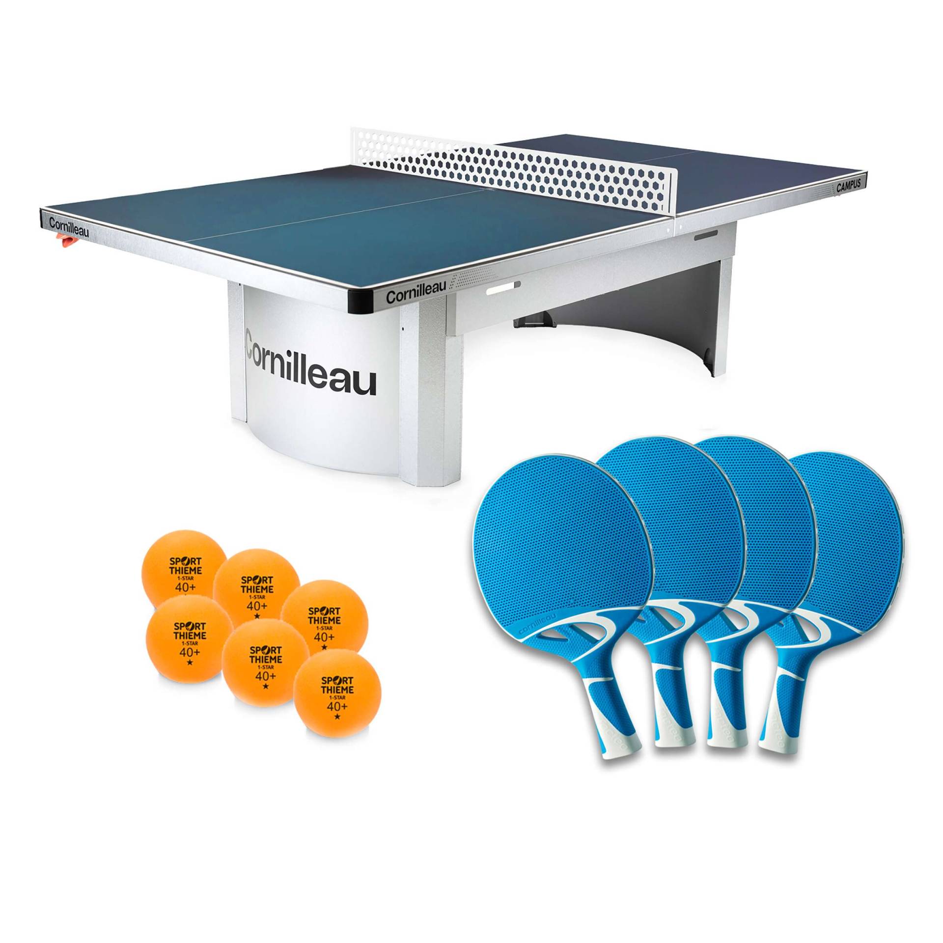 Cornilleau Tischtennis-Set "Pro 510 Outdoor", Grau von Cornilleau