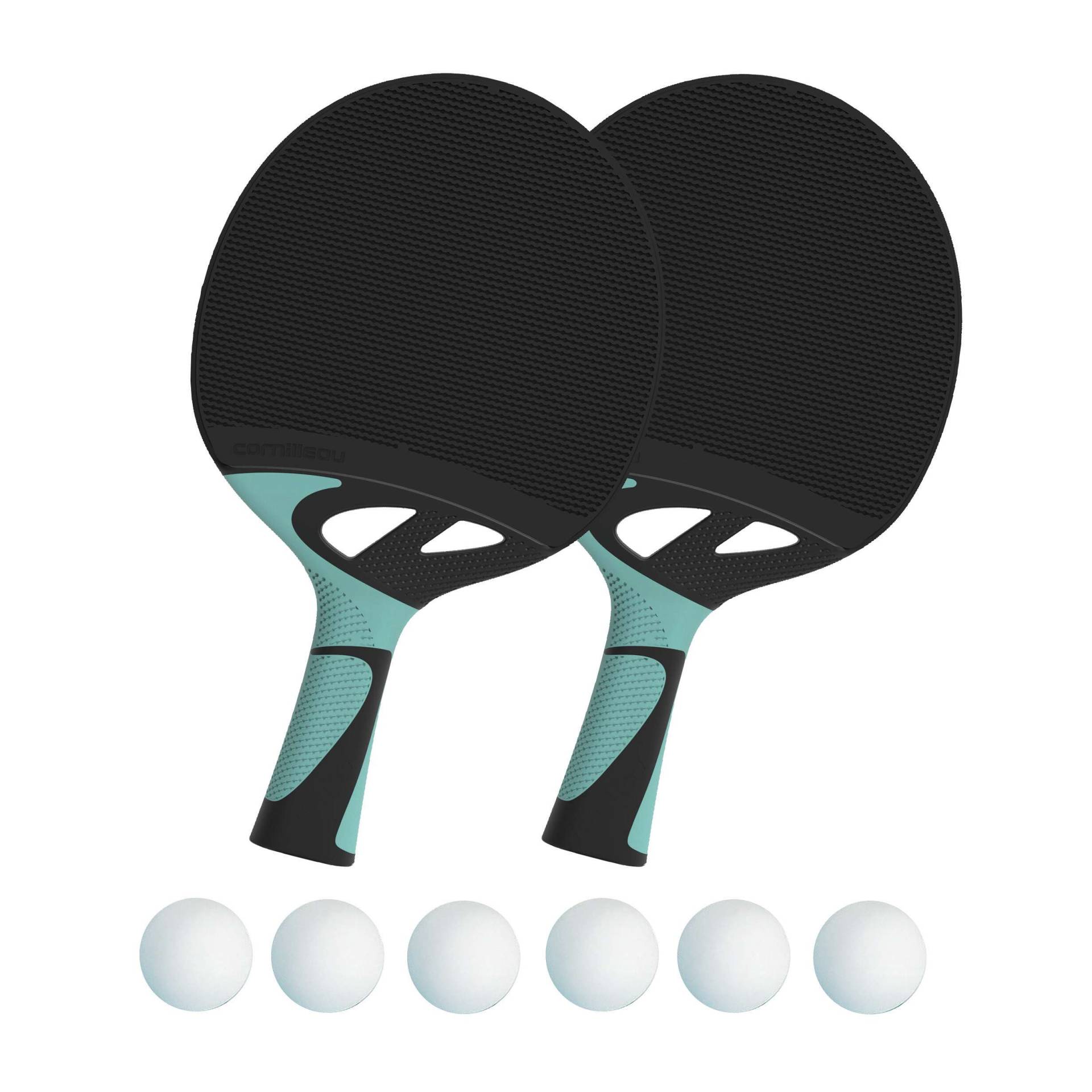 Cornilleau Tischtennisschläger-Set "Tacteo 30 Duo Pack", Bälle Weiß von Cornilleau