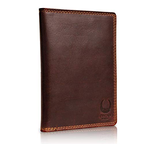 Corno d´Oro Premium Reisepasshülle Leder RFID Schutz I Handgefertigtes Reisepass Etui für Passport, Kreditkarten, Führerschein I Slim Passport Cover braun im Geschenkbox Corno d´Oro Premium Reisepasshülle Leder RFID Schutz I Handgefertigtes Reisepass Etui für Passport, Kreditkarten, Führerschein I Slim Passport Cover braun im Geschenkbox von Corno d´Oro