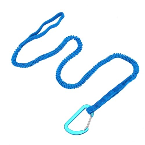 Correa 2er-Pack Kajak-Paddel-Leine, Paddle-Board-Leine, Angel-Lanyard-Tool mit Karabiner, Kajak-Zubehör, Blau von Correa