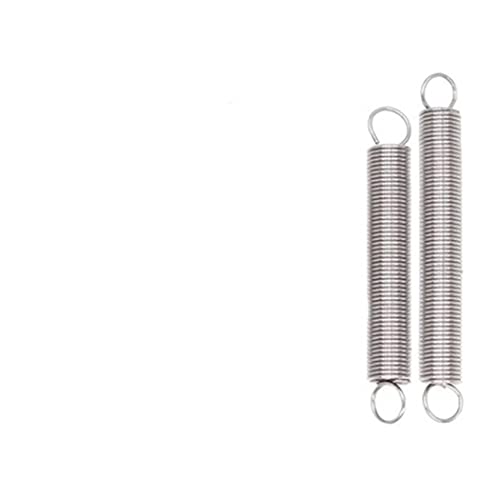 Cortnn 2 Stück Drahtdurchmesser 1,0 mm 304 Edelstahl Doppelhaken Kleine Zugfeder Hardware Zubehör Außendurchmesser 10 mm Länge 40–100 mm(100mm) von Cortnn