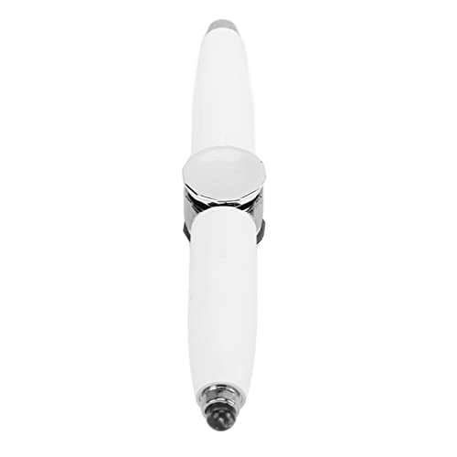 Cosiki Fidget Pen, Pen Floodlight Praktisches Schreibwerkzeug Zum Stressabbau mit LED-Licht für Unterschriften Zur Beleuchtung (Weiss) von Cosiki