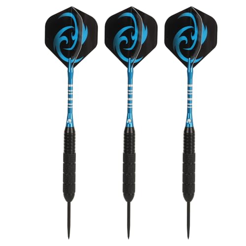 Cosiki Professionelle Dartpfeile, Spitze Stahlspitze, Einfache Montage, Metallspitze, Stick-Dart-Set (Blue) von Cosiki