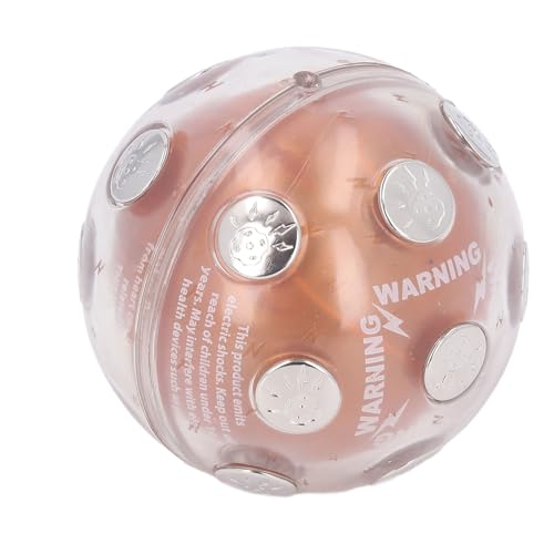 Cosiki Elektroschock-Spielball, Einfach zu Halten, Automatische Abschaltung, Lustiger, Interaktiver Elektroschockball, Kompakt (Gold) von Cosiki