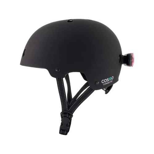 Cosmo Connected - Cosmo Evasion - Intelligenter Fahrrad- und Rollerhelm in Erwachsenen-, Männer- und Frauengröße - Sturzerkennung, Automatische Bremsleuchten - Schwarz Matt, S/M Cosmo Connected - Cosmo Evasion - Intelligenter Fahrrad- und Rollerhelm in Erwachsenen-, Männer- und Frauengröße - Sturzerkennung, Automatische Bremsleuchten - Schwarz Matt, S/M von Cosmo Connected