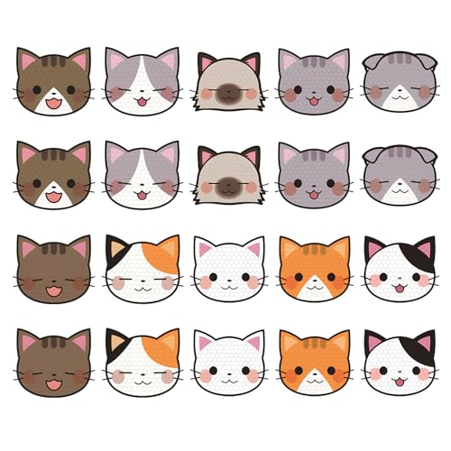 Cosswe 20 Stück Reflektierende Aufkleber, Katze Warnung Reflektierende Aufkleber Hohe Sichtbarkeit Aufkleber Wasserdichter Reflektoraufkleber, Reflektorband Selbstklebend für Scooter, Fahrrad, Helme Cosswe 20 Stück Reflektierende Aufkleber, Katze Warnung Reflektierende Aufkleber Hohe Sichtbarkeit Aufkleber Wasserdichter Reflektoraufkleber, Reflektorband Selbstklebend für Scooter, Fahrrad, Helme von Cosswe