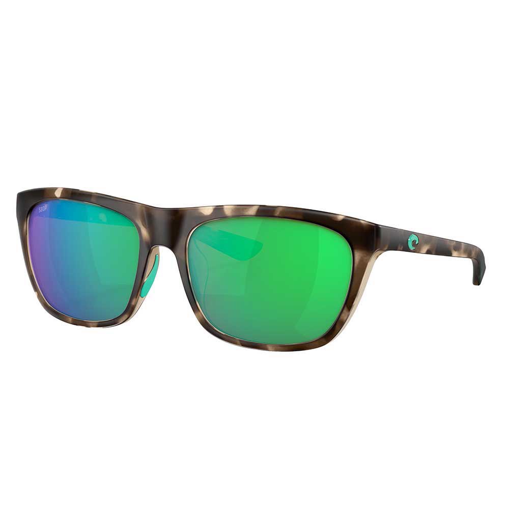 Costa Cheeca Mirrored Polarized Sunglasses Golden Green Mirror 580P/CAT2 Mann von Costa