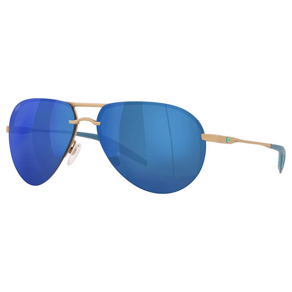 Costa Helo Mirrored Polarized Sunglasses Golden Blue Mirror 580P/CAT3 Mann von Costa