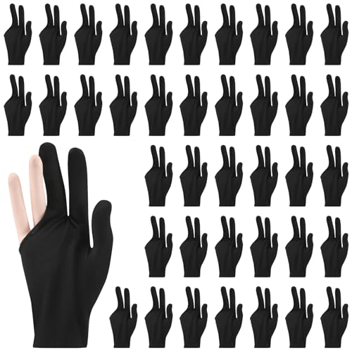CosyCaya 50 Stück Billard Handschuhe, Billardhandschuhe, Billard Handschuhe für die und Universelle 3 Finger Queue Handschuhe Queue Sport Handschuhe, atmungsaktiver, Rutschfester Trainingshandschuh CosyCaya 50 Stück Billard Handschuhe, Billardhandschuhe, Billard Handschuhe für die und Universelle 3 Finger Queue Handschuhe Queue Sport Handschuhe, atmungsaktiver, Rutschfester Trainingshandschuh von CosyCaya
