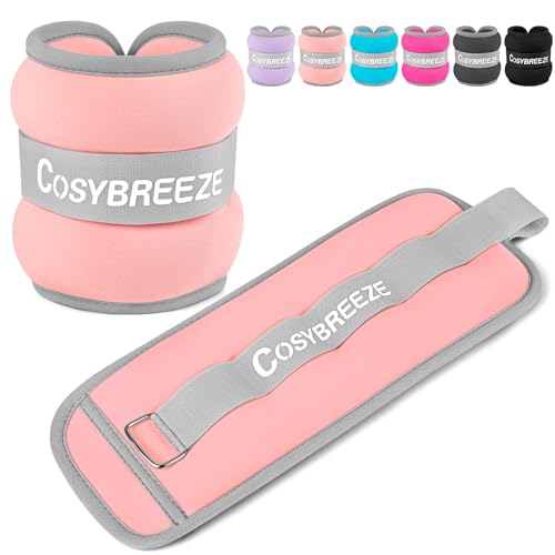 Cosybreeze Gewichtsmanschetten Fuß Gewichte für Beine und Arme Fußgewichte und Fußgelenkgewichte für Fitnessstudio Bewegung Laufen Joggen 1kg 1 Paar Gewichtsmanschetten Hand, Hellrosa Cosybreeze Gewichtsmanschetten Fuß Gewichte für Beine und Arme Fußgewichte und Fußgelenkgewichte für Fitnessstudio Bewegung Laufen Joggen 1kg 1 Paar Gewichtsmanschetten Hand, Hellrosa von Cosybreeze