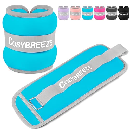 Cosybreeze Gewichtsmanschetten Fuß Gewichte für Beine und Arme Fußgewichte und Fußgelenkgewichte für Fitnessstudio Bewegung Laufen Joggen 3kg 1 Paar Gewichtsmanschetten Hand, Hellblau Cosybreeze Gewichtsmanschetten Fuß Gewichte für Beine und Arme Fußgewichte und Fußgelenkgewichte für Fitnessstudio Bewegung Laufen Joggen 3kg 1 Paar Gewichtsmanschetten Hand, Hellblau von Cosybreeze