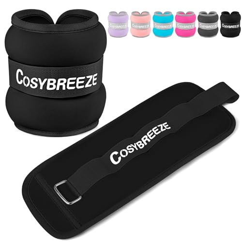 Cosybreeze Gewichtsmanschetten Fuß Gewichte für Beine und Arme Fußgewichte und Fußgelenkgewichte für Fitnessstudio Bewegung Laufen Joggen 5kg 1 Paar Gewichtsmanschetten Hand, Schwarz Cosybreeze Gewichtsmanschetten Fuß Gewichte für Beine und Arme Fußgewichte und Fußgelenkgewichte für Fitnessstudio Bewegung Laufen Joggen 5kg 1 Paar Gewichtsmanschetten Hand, Schwarz von Cosybreeze