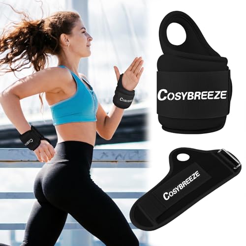 Cosybreeze Gewichtsmanschetten Hand Frauen Männer Gewichtsmanschetten Handgelenk Gewichte für Arme 2,5kg1 Paar Handgewichte Armgewichte für Fitnessstudio, Bewegung, Laufen, Joggen, Schwarz von Cosybreeze