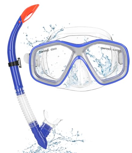Schnorchelset Kinder, Taucherbrille Schnorcheln Set mit Panorama-Weitblick Tauchmaske, Anti-Leck Schnorchelmaske für Schnorcheln,Taucherbrille Kinder mit Leichtes Atmen Dry Schnorchel Schnorchelset Kinder, Taucherbrille Schnorcheln Set mit Panorama-Weitblick Tauchmaske, Anti-Leck Schnorchelmaske für Schnorcheln,Taucherbrille Kinder mit Leichtes Atmen Dry Schnorchel von Cotepi