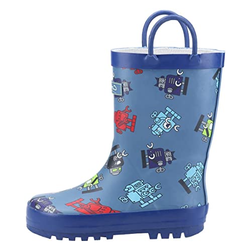 Cotswold Kids Puddle Waterproof Pull On Boot Robot Size UK 8 EU 25 von Cotswold