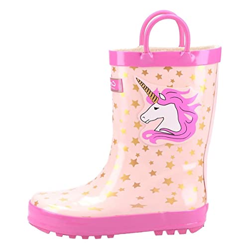 Cotswold - Kinder Gummistiefel Puddle, Einhorn (29 EU) (Pink) von Cotswold