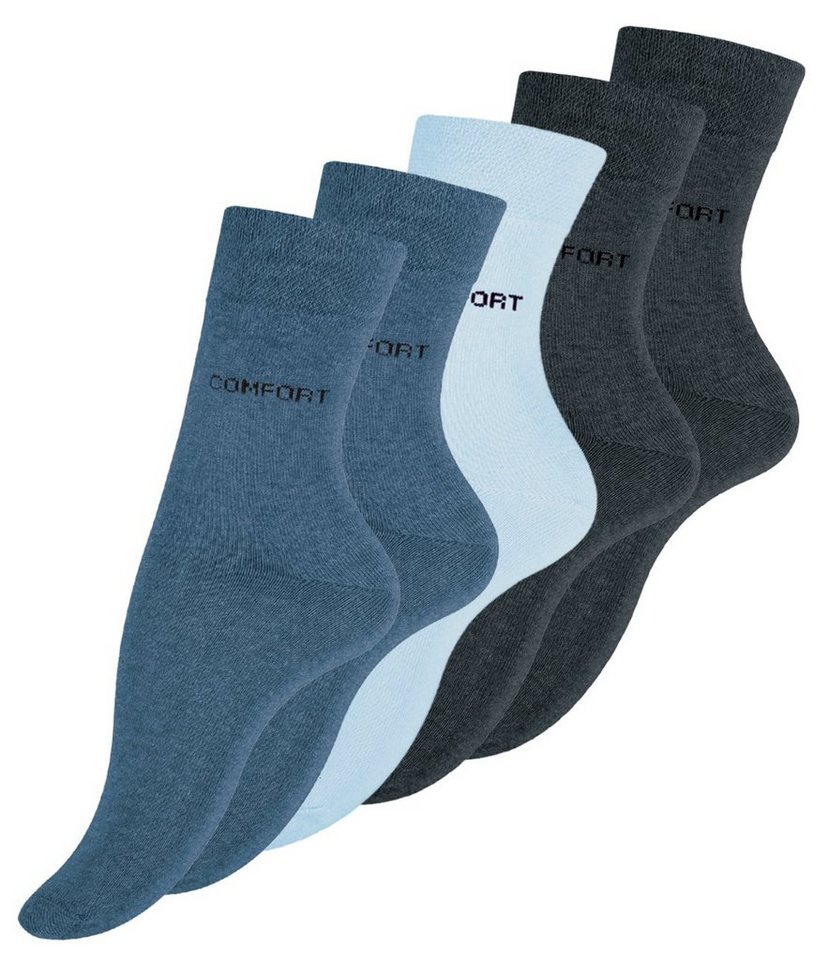 Cotton Prime® Socken ohne Gummibund (10-Paar) weiche Baumwollqualität von Cotton Prime®