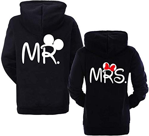 Couple Camp Mr Mrs Hoodie Pärchen Pullover Paare King Queen Fun Spruch - 1x Damen Mrs. Schwarz L Couple Camp Mr Mrs Hoodie Pärchen Pullover Paare King Queen Fun Spruch - 1x Damen Mrs. Schwarz L von Couple Camp