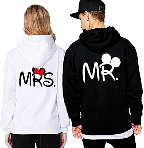 Couple Camp Mr Mrs Hoodie Pärchen Pullover Paare King Queen Fun Spruch - 1x Damen Mrs. Weiß XL Couple Camp Mr Mrs Hoodie Pärchen Pullover Paare King Queen Fun Spruch - 1x Damen Mrs. Weiß XL von Couple Camp