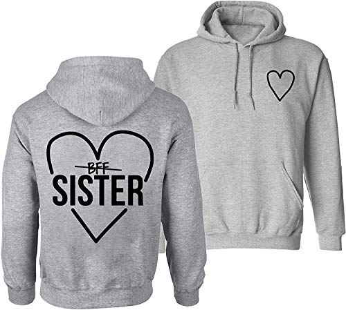 Couples Shop Best Friends Damen Hoodie Lieblingsmensch Beste Freunde Pullover - 1 Stück Grau M Couples Shop Best Friends Damen Hoodie Lieblingsmensch Beste Freunde Pullover - 1 Stück Grau M von Couples Shop