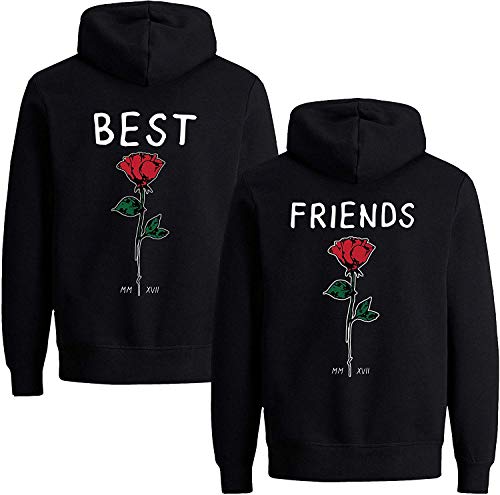 Couples Shop Beste Freunde Hoodie Damen Best Friends Pullover - 1x Hoodie Friends Schwarz XS Couples Shop Beste Freunde Hoodie Damen Best Friends Pullover - 1x Hoodie Friends Schwarz XS von Couples Shop