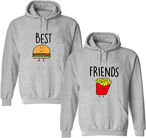 Beste Freundin Pullover Damen Hoodie Best Friends BFF - Pommes Grau Gr. S Beste Freundin Pullover Damen Hoodie Best Friends BFF - Pommes Grau Gr. S von Couples Shop