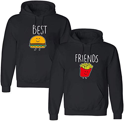 Beste Freundin Pullover Damen Hoodie Best Friends BFF - Pommes Schwarz Gr. M Beste Freundin Pullover Damen Hoodie Best Friends BFF - Pommes Schwarz Gr. M von Couples Shop