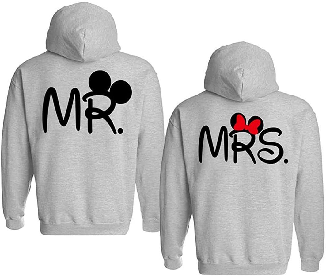 Couples Shop Kapuzenpullover Mr & Mrs Mister Misses Hoodie Pullover mit modischem Print von Couples Shop