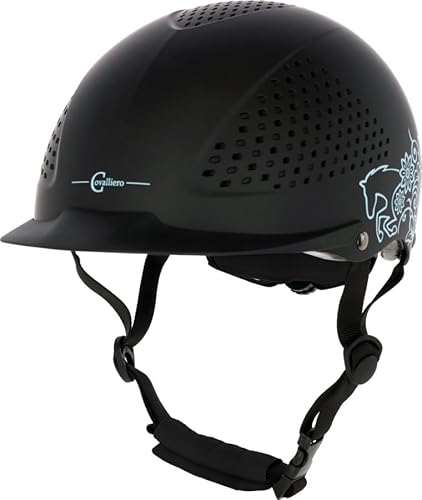 Covalliero 3230154 Reithelm Beauty 2.0, 4-Punkt-Befestigung, Schwarz, 48-51 cm Covalliero 3230154 Reithelm Beauty 2.0, 4-Punkt-Befestigung, Schwarz, 48-51 cm von Covalliero