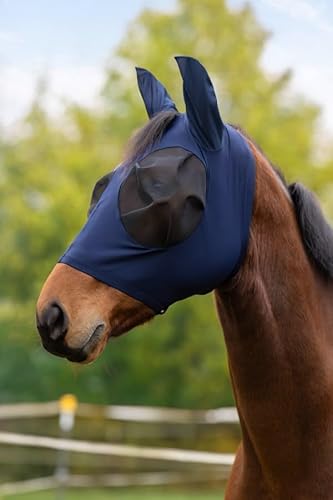 Covalliero Fliegenschutzmaske FinoStretch Zipper blau, Größe:Cob Covalliero Fliegenschutzmaske FinoStretch Zipper blau, Größe:Cob von Covalliero