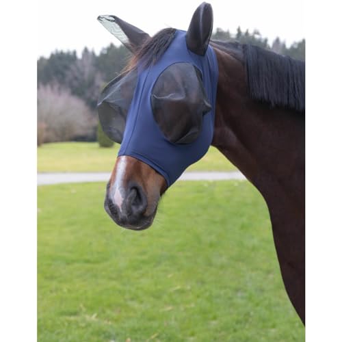 Covalliero Fliegenschutzmaske FinoStretch blau, Größe:Pony von Covalliero