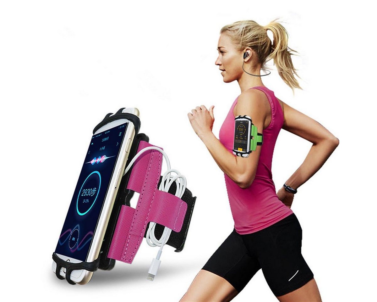 CoverKingz Handyhülle Sport Lauf Armband für Smartphones 4,0 - 7,0 Zoll Fitness Tasche Pink, Sport Schutzhülle drehbar Handyhülle Jogging Schutztasche Etui CoverKingz Handyhülle Sport Lauf Armband für Smartphones 4,0 - 7,0 Zoll Fitness Tasche Pink, Sport Schutzhülle drehbar Handyhülle Jogging Schutztasche Etui von CoverKingz