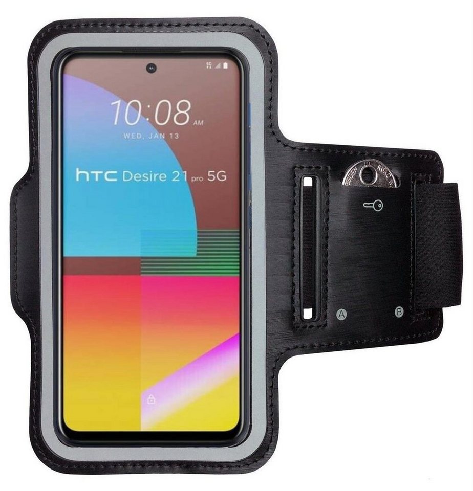 CoverKingz Handyhülle Sportarmband für HTC Desire 21 Pro 5G Handy Fitness Hülle Armband, Sport Schutzhülle Schlüsselfach Handyhülle Jogging Schutztasche Etui CoverKingz Handyhülle Sportarmband für HTC Desire 21 Pro 5G Handy Fitness Hülle Armband, Sport Schutzhülle Schlüsselfach Handyhülle Jogging Schutztasche Etui von CoverKingz