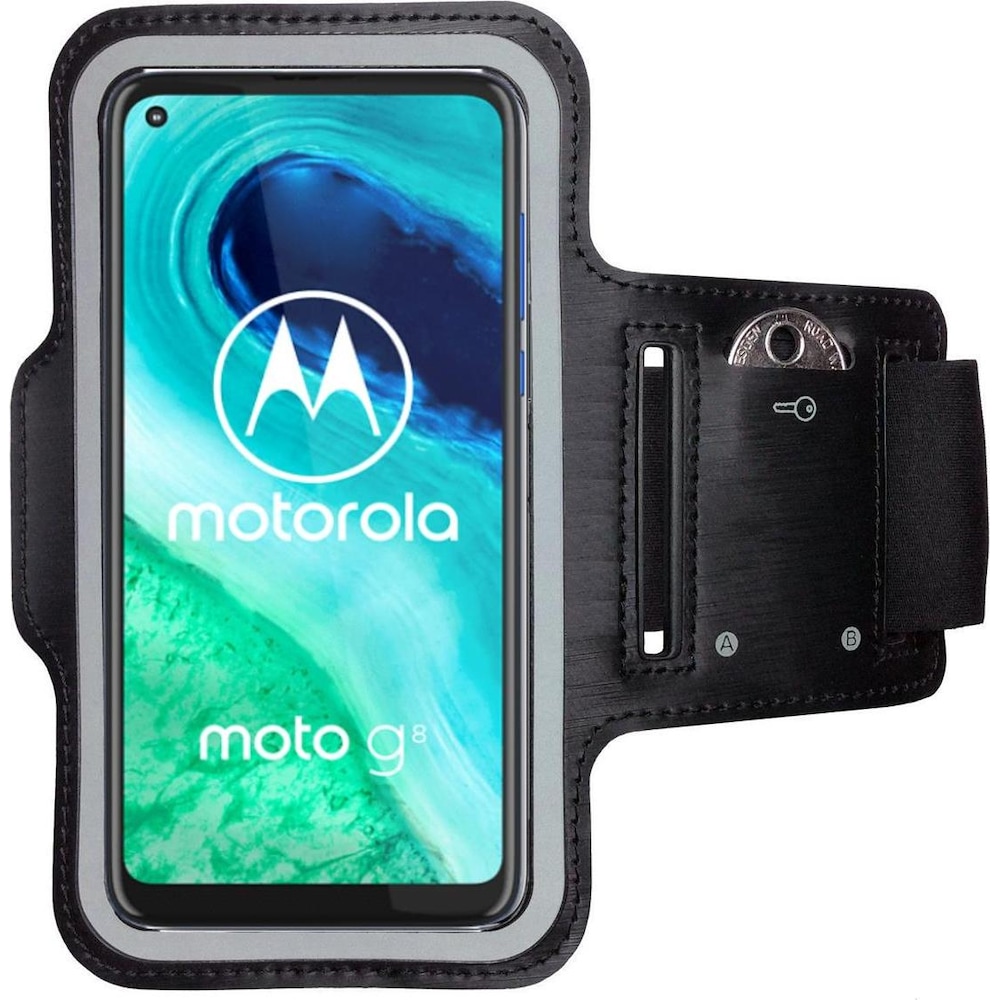 CoverKingz Sportarmband für Motorola Moto G8, Smartphone Sportarmband, Schwarz von CoverKingz