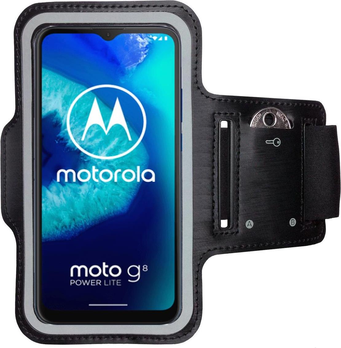 CoverKingz Sportarmband für Motorola Moto G8 Power Lite, Smartphone Sportarmband, Schwarz von CoverKingz